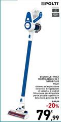 Polti - Scopa Elettrica Ricaricabile 2 In 1 SR90B Plus