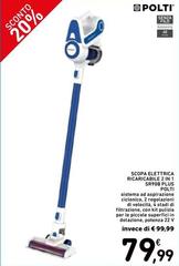 Polti - Scopa Eletrica Ricaricabile 2 In 1 Stropa Plus