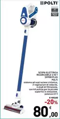 Polti - Scopa Elettrica Ricaricabile 2 In 1 SFR810