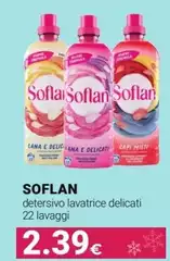 Soflan - Detersivo Lavatrice Delicati 22 Lavaggi Soflan - Detersivo Lavatrice Delicati 22 Lavaggi