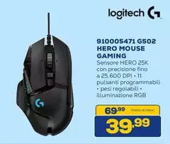 Logitech - 910005471 G502 Hero Mouse Gaming