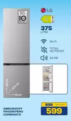 LG - GBB5322CPY Frigorifero Combinato