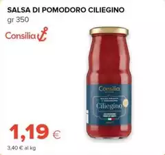 Consilia - Salsa Di Pomodoro Ciliegino Consilia - Salsa Di Pomodoro Ciliegino