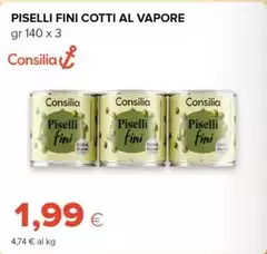 Consilia - Piselli Fini Cotti Al Vapore Consilia - Piselli Fini Cotti Al Vapore