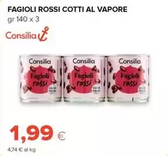 Consilia - Fagioli Rossi Cotti Al Vapore Consilia - Fagioli Rossi Cotti Al Vapore