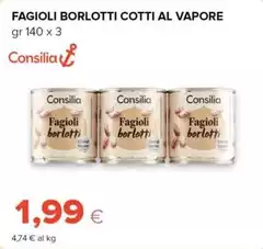 Consilia - Fagioli Borlotti Cotti Al Vapore Consilia - Fagioli Borlotti Cotti Al Vapore