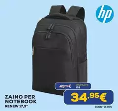 HP - Zaino Per Notebook Renew 17,3" HP - Zaino Per Notebook Renew 17,3"