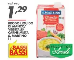 San Martino - Brodo Liquido Di Manzo/ Vegetale/ Carne Mista San Martino - Brodo Liquido Di Manzo/ Vegetale/ Carne Mista