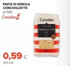 Consilia - Pasta Di Semola Conchigliette Consilia - Pasta Di Semola Conchigliette
