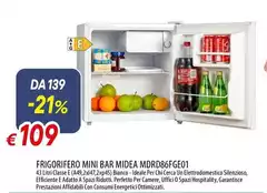 Midea - Mini Bar  MDRD86FGE01