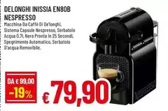 Nespresso - Delonghi Inissia En80b