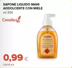 Consilia - Sapone Liquido Mani Addolcente Con Miele Consilia - Sapone Liquido Mani Addolcente Con Miele