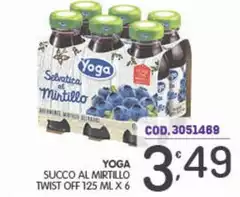 Yoga - Succo Al Mirtillo Twist Off Yoga - Succo Al Mirtillo Twist Off