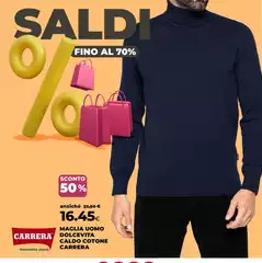 Carrera - Maglia Uomo Dolcevita Caldo Cotone