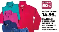 Renato Balestra - Maglia O Pantalone Donna In Pile Renato Balestra - Maglia O Pantalone Donna In Pile