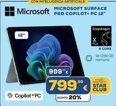 Microsoft -  Surface Pro Copilot + Pc 12"