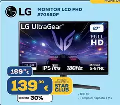 LG - Monitor Lcd Fhd 27gs60f