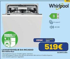 Whirlpool - Lavastoviglie Da Incasso WIO 3O540 PELG