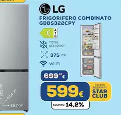 LG - Frigorifero Combinato GBBS322Cpy
