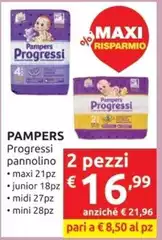 Pampers - Progressi Pannolino Pampers - Progressi Pannolino