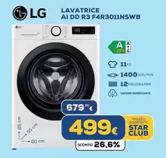 LG - Lavatrice AI DD R3 F4R3011NSWB