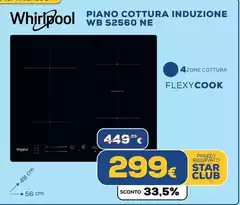 Whirlpool -  Piano Cottura Induzione Wb S2560 Ne