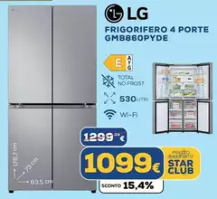 LG - Frigorifero 4 Porte GMB860PYDE