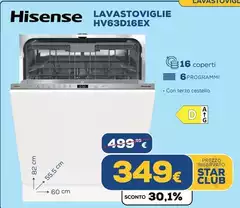 Hisense - Lavastoviglie HV63D16EX