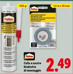 Pattex - Colla O Nastro Biadesivo Di Montaggio