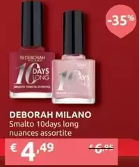 Deborah Milano - Smalto 10 Days Long Nuances Assortite Deborah Milano - Smalto 10 Days Long Nuances Assortite