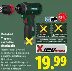 Parkside - Trapano Avvitatore Ricaricabile Parkside - Trapano Avvitatore Ricaricabile