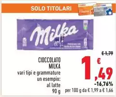 Milka - Cioccolato