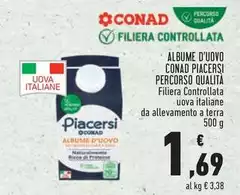 Conad - Albume D'Uovo Piacersi Percorso Qualita