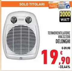 De Longhi - Termoventilatore HVA3220B