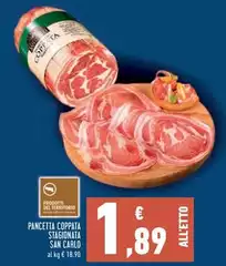 San Carlo - Pancetta Coppata Stagionata San Carlo - Pancetta Coppata Stagionata
