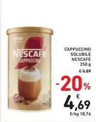 Nescafé - Cappuccino Solubile Nescafé - Cappuccino Solubile