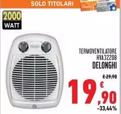 De Longhi - Termoventilatore HVA3220B