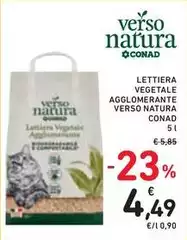 Conad - Lettiera Vegetale Agglomerante Verso Natura