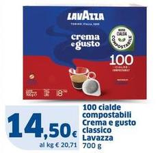 Lavazza - 100 Cialde Compostabili Crema E Gusto Classico