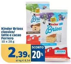 Ferrero - Kinder Brioss Classico/Latte E Cacao