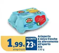 Aia - Ariaperta 6 Uova Fresche Da Allevamento All'Aperto