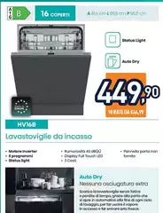 Hisense - Lavastoviglie Da Incasso HV16B