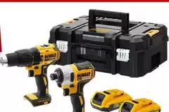 Dewalt - Set 18V Trapano A Percussione + Avvitatore A Impulsi Mod. DCK2060D2T Dewalt - Set 18V Trapano A Percussione + Avvitatore A Impulsi Mod. DCK2060D2T