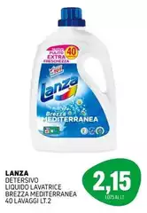 Lanza - Detersivo Liquido Lavatrice Brezza Mediterranea 40 Lavaggi Lanza - Detersivo Liquido Lavatrice Brezza Mediterranea 40 Lavaggi