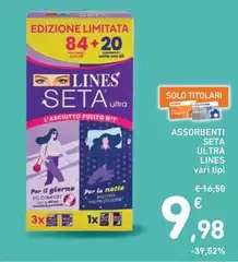 Lines - Assorbenti Seta Ultra