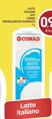 Conad - Latte Italiano UHT Parzialmente Scremato Conad - Latte Italiano UHT Parzialmente Scremato
