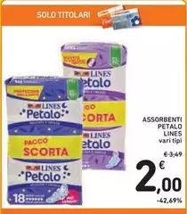 Lines - Assorbenti Petalo
