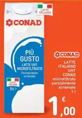 Conad - Latte Italiano UHT 