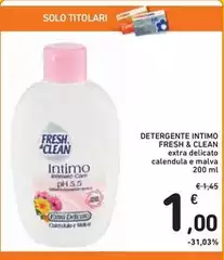 Fresh & Clean - Detergente Intimo