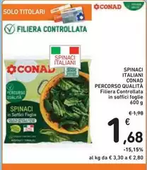 Conad - Spinaci Italiani Percorso Qualità